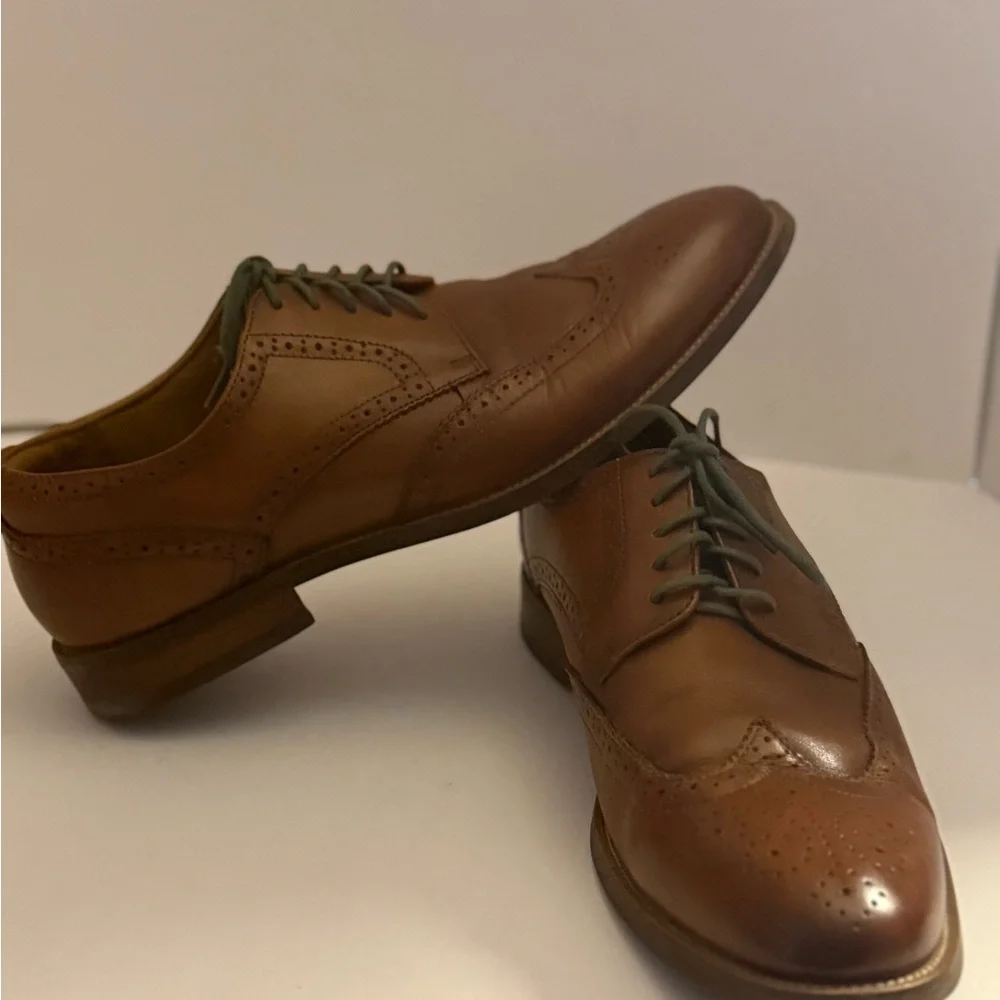 Florsheim Rucci Wingtip Brown Leather Men's Oxfords Size 9.5